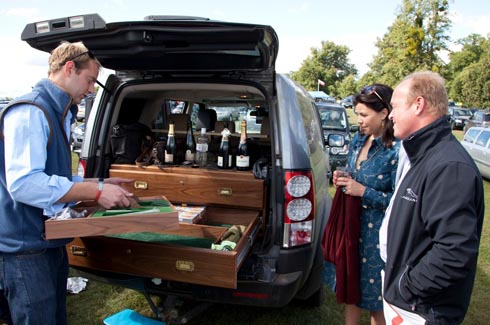 Ammunition: a gun cabinet turned into a picnic holder