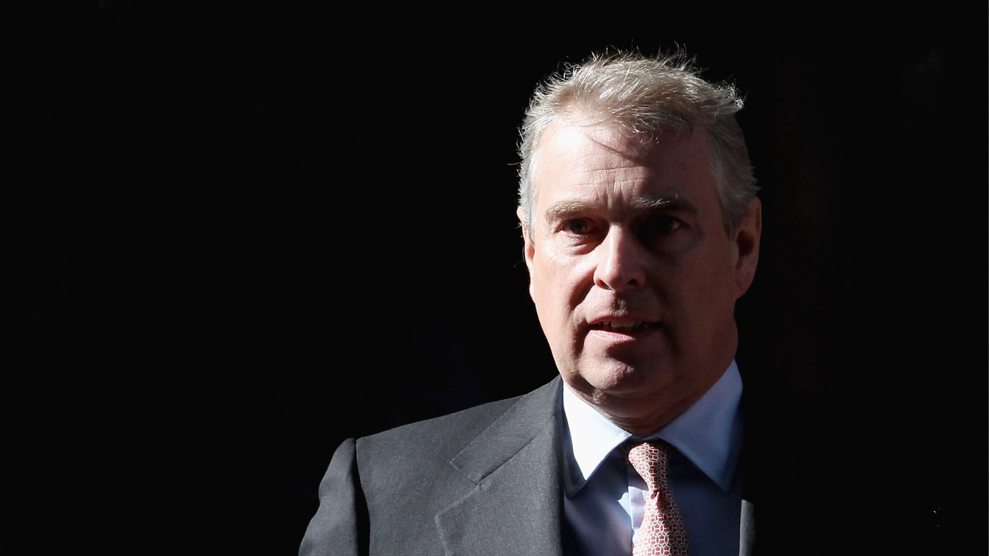 Andrew Mountbatten-Windsor in Canary Wharf, London