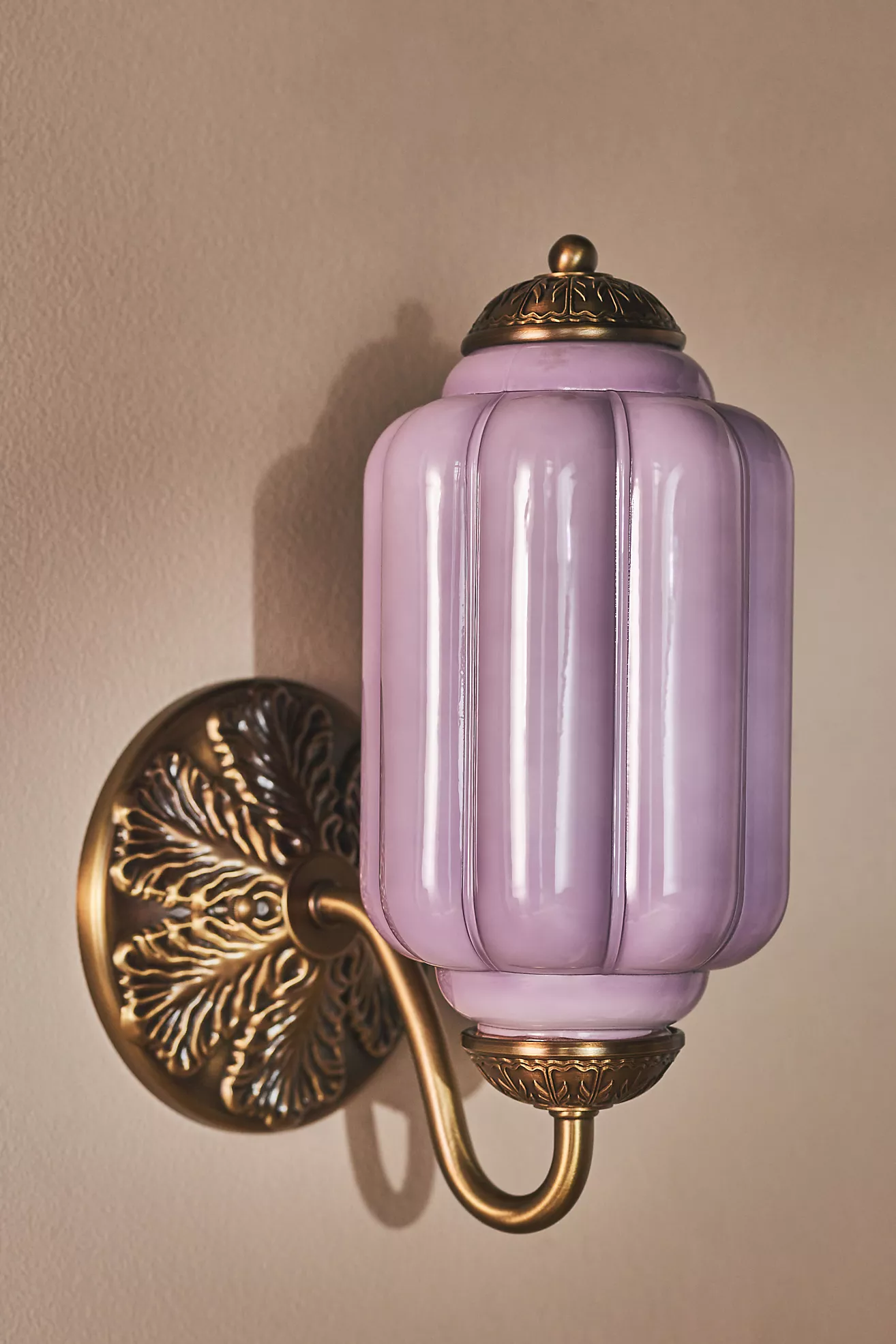 The Eloise Scallop Milk Glass Sconce Wall Light