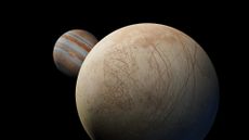 3D rendering of Jupiter's moon, Europa