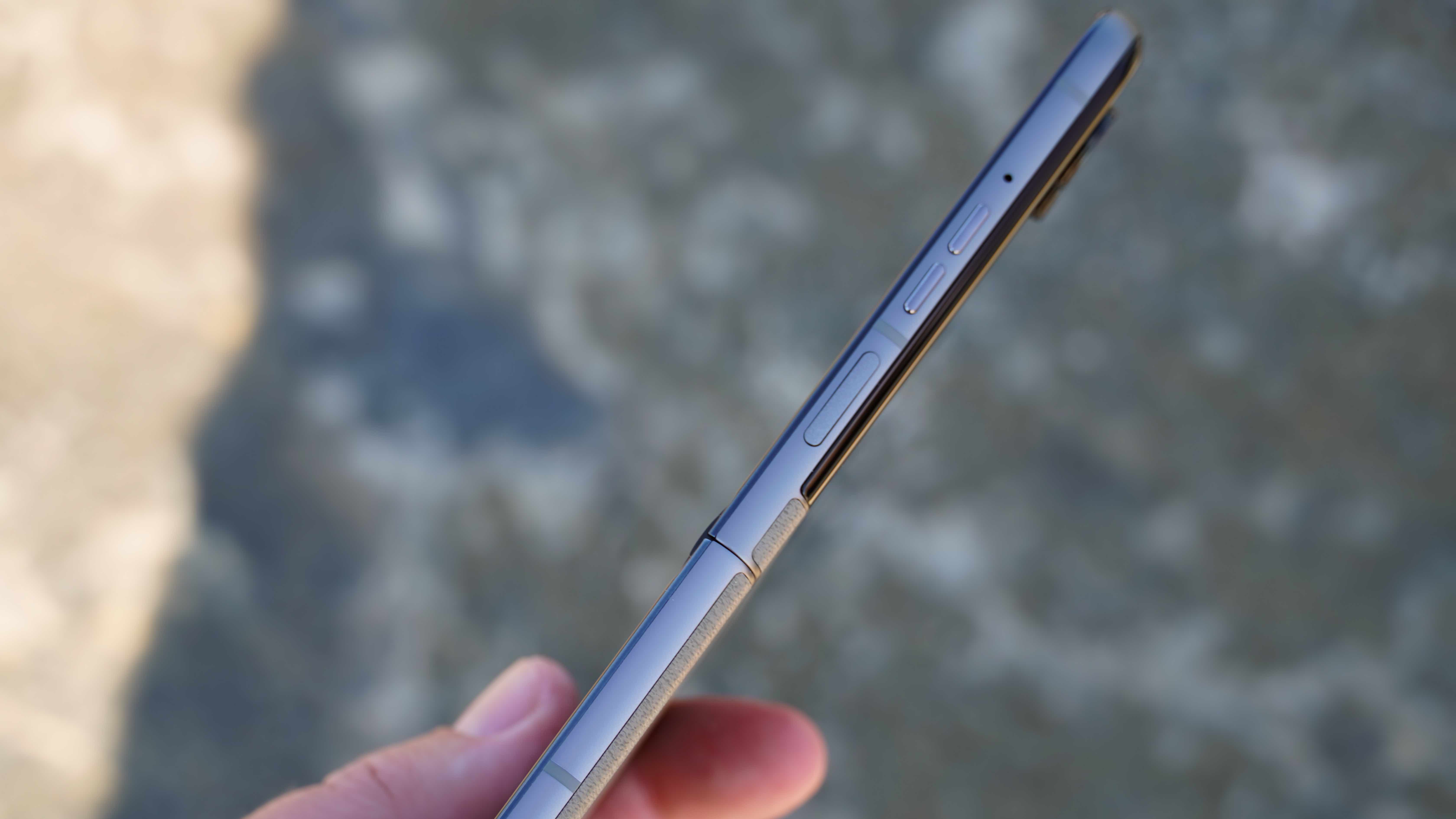 The Motorola Razr 2026 in the Pantone Hematite colorway.