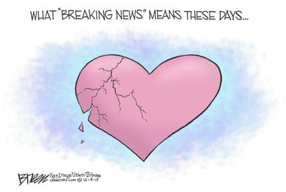 Editorial cartoon U.S. Shootings Breaking News