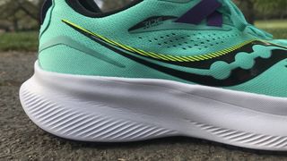 Saucony Ride 15 review: Detail shot of the shoes