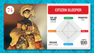 Citizen Sleeper top 100 card (2023)