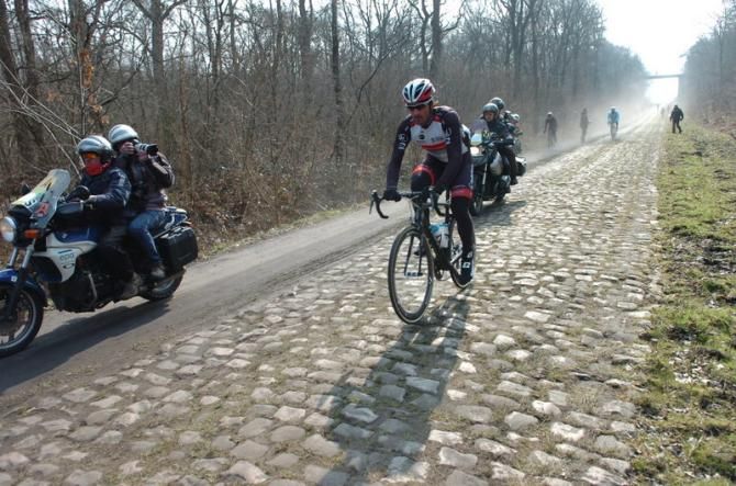 Fabian Cancellara (RadioShack Leopard) will need to overcome any residual effects from two crashes in two days if he's to win his third Paris-Roubaix title