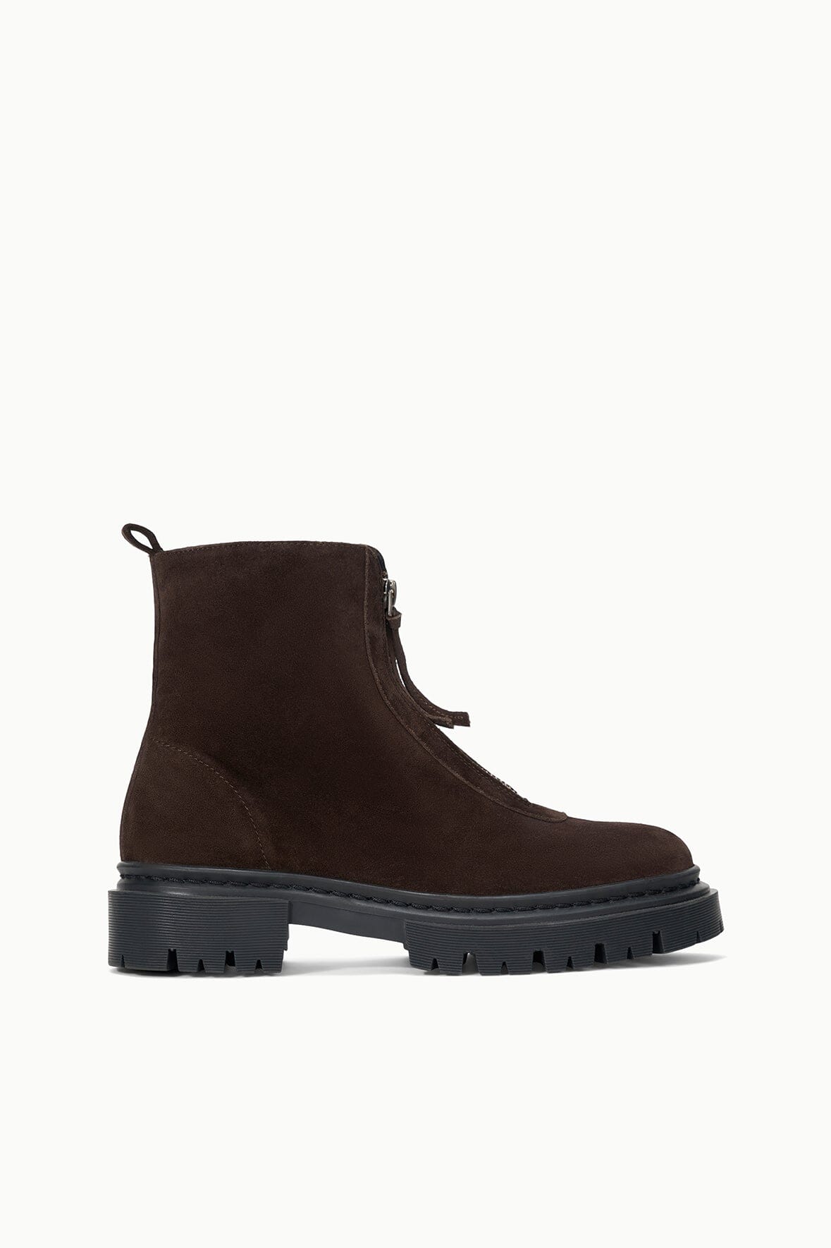 Miles Zip Ankle Boot | Espresso - Espresso Suede / 35