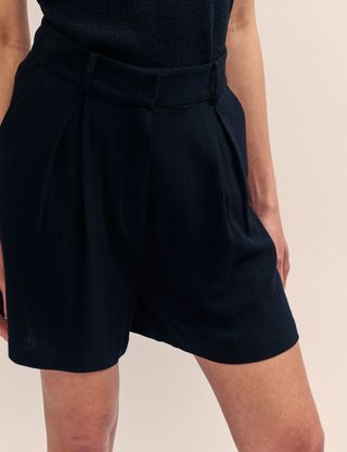 Black Tailored Mel Shorts