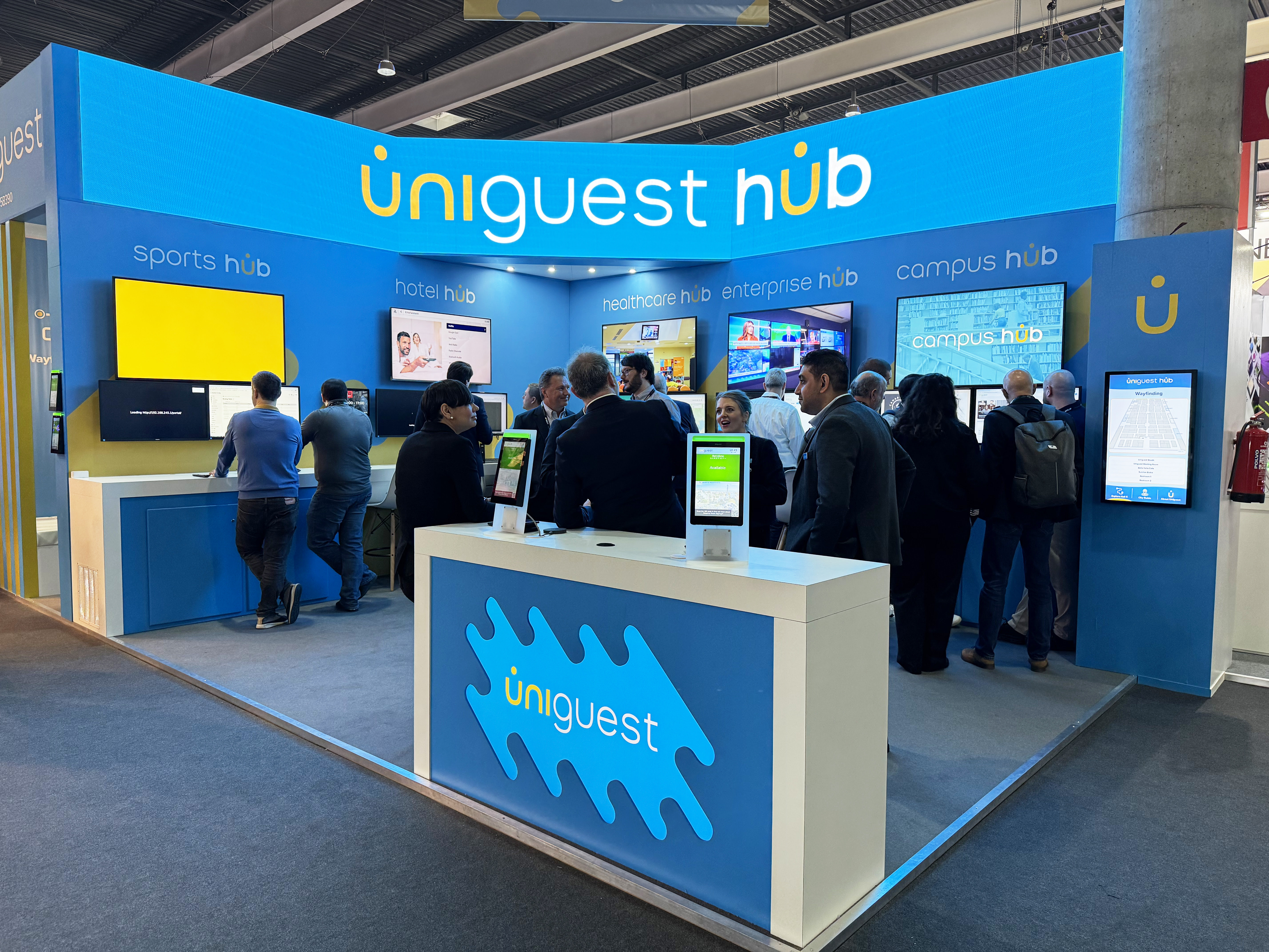 The Uniguest booth at ISE.