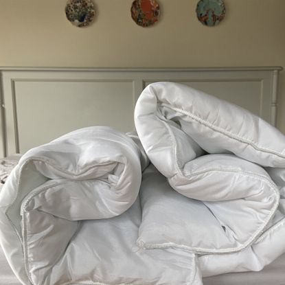 The Slumberdown Made For You Two Duvet being tested at home