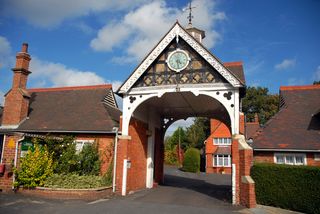 The Bletchley Park clock tower, British code-breaking headquarters during World War II, where Alan Turing broke the Enigma code.