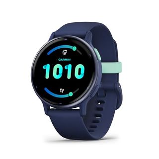 Garmin Vívoactive 5, Amoled Gps Smartwatch, All-Day Health Monitoring, Advanced Fitness Features, Personalised Sleep Coaching, Music and Up to 11 Days Battery Life, Navy