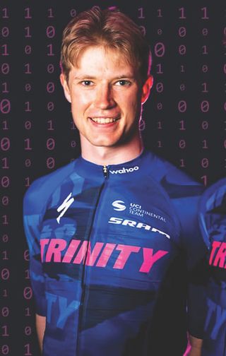 Thomas Gloag portrait - wearing Trinity Racing kit
