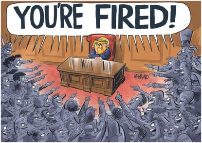 Political Cartoon U.S. Trump 2020 Election You're Fired