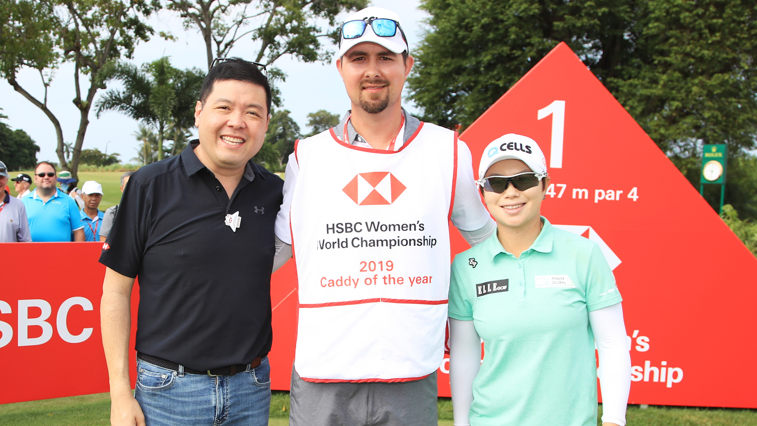 Eun Hee Ji and caddie Martin Bozek
