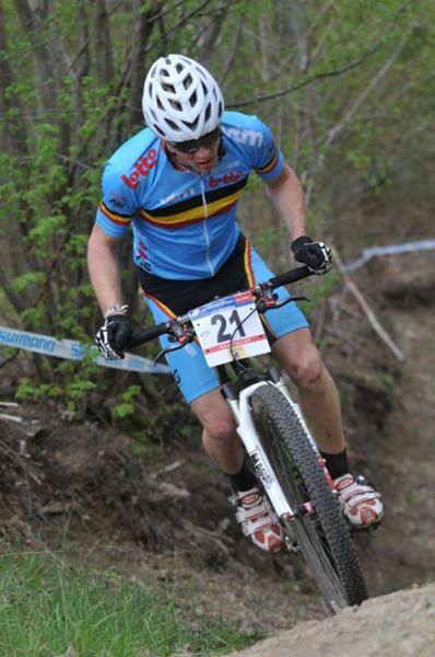 Jens Schuermans (Belgian National Team) en route to third in Houffalize.