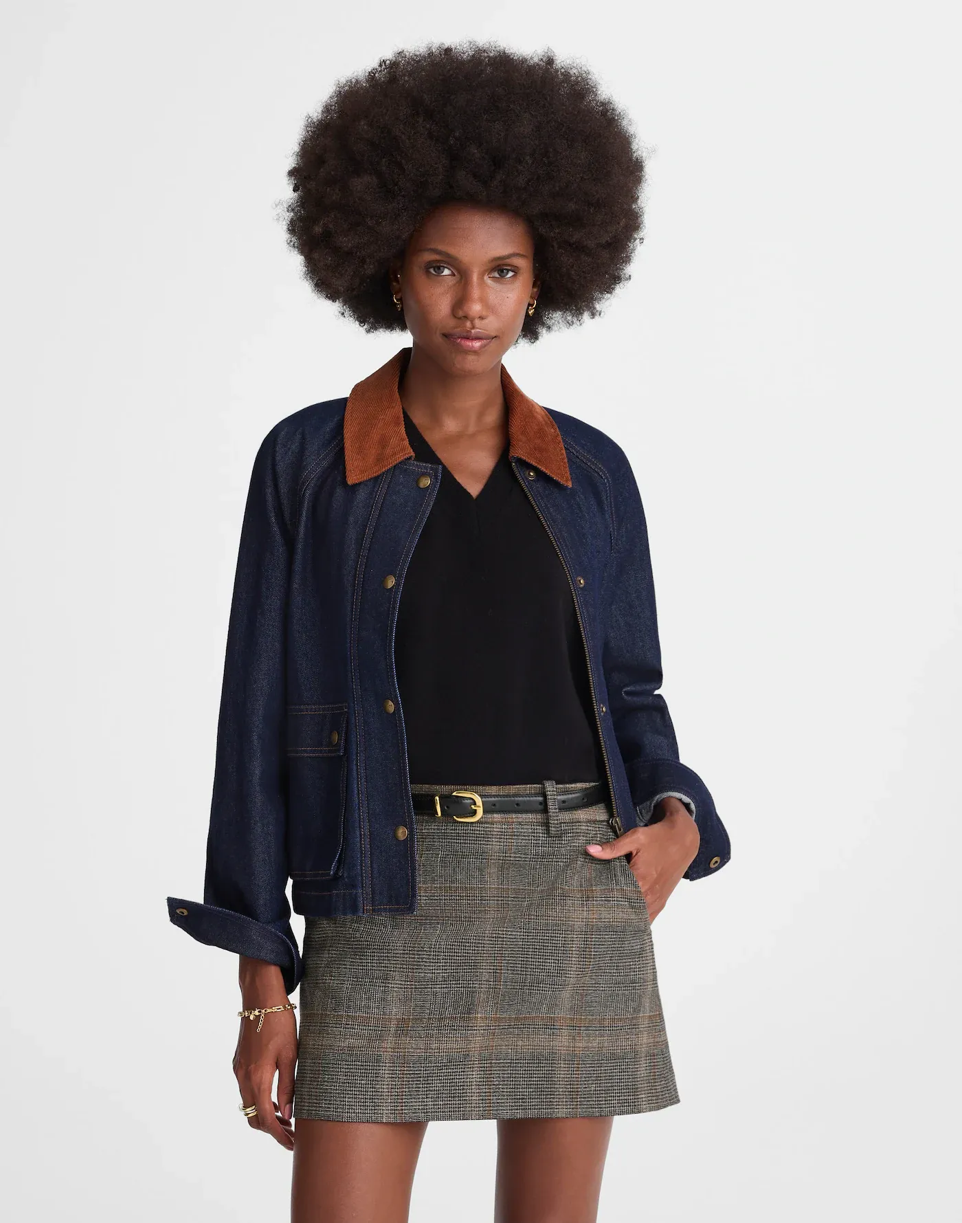 Madewell , Suiting Mini Skirt in Plaid (Was $128) 