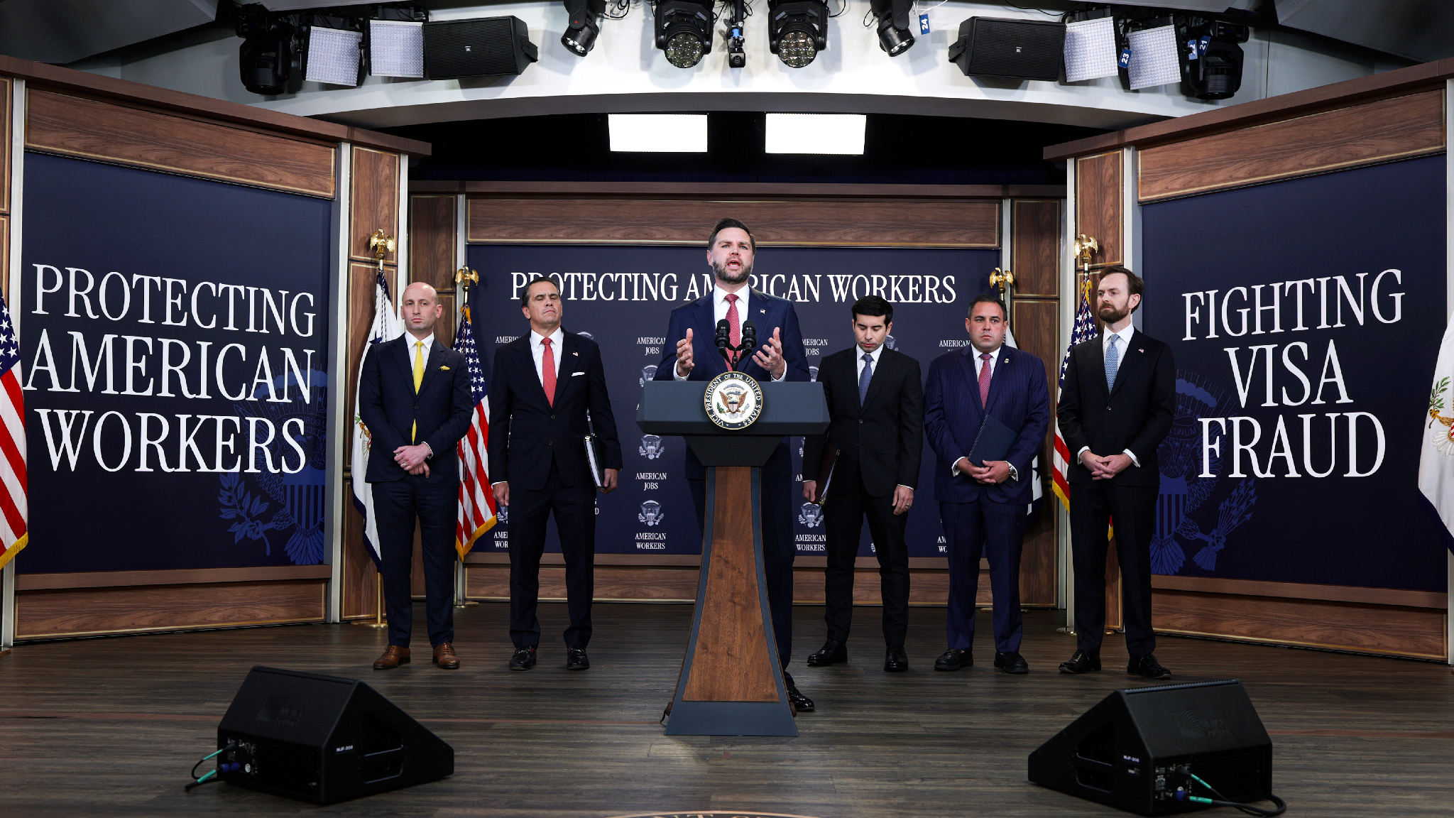 JD Vance press conference