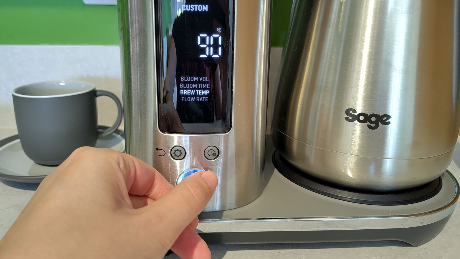 Adjusting brew settings on Sage Luxe Brewer Thermal