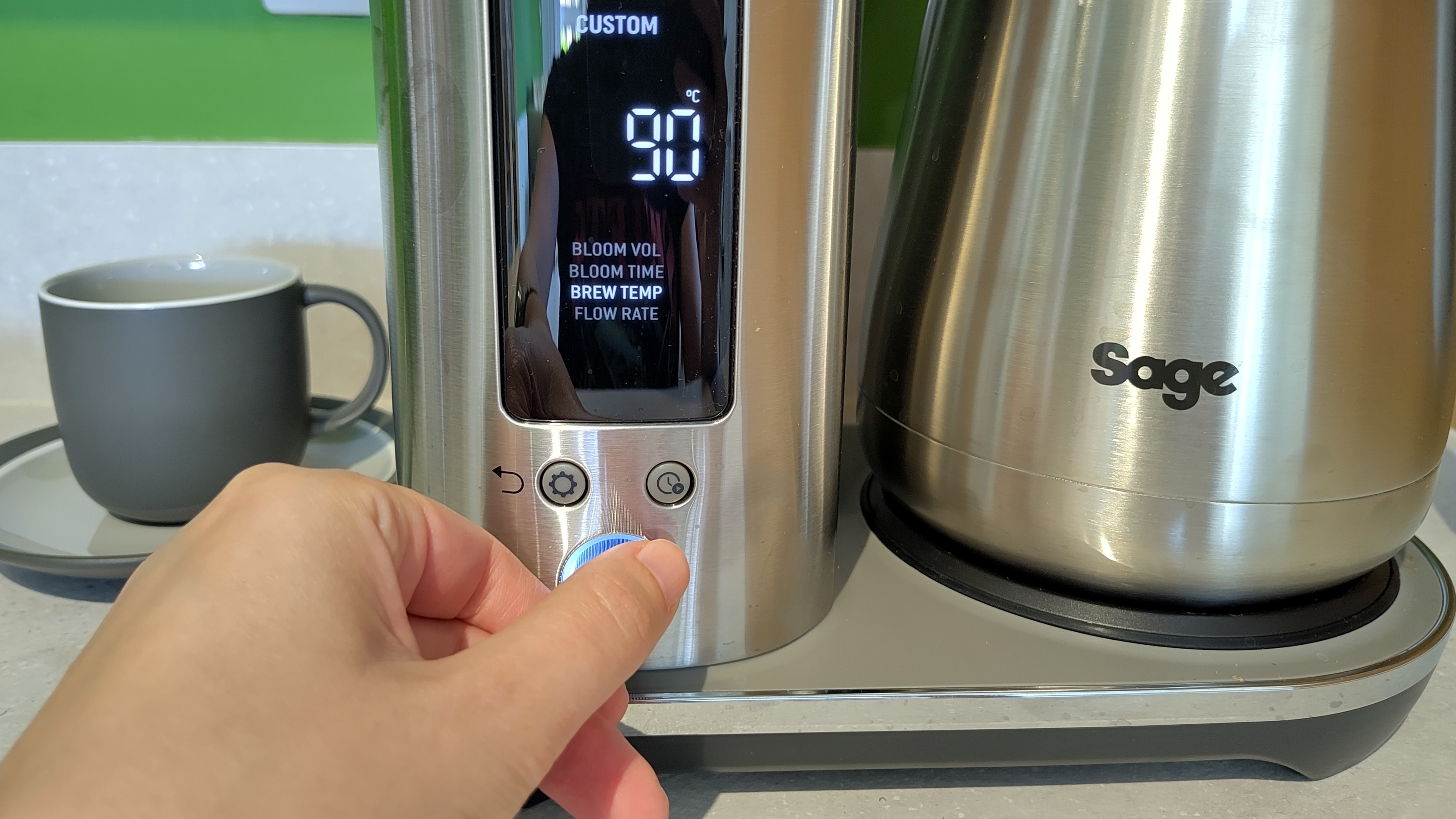 Adjusting brew settings on Sage Luxe Brewer Thermal