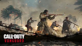 WW2 Soldaten kämpfen im Key Art für Call of Duty: Vanguard