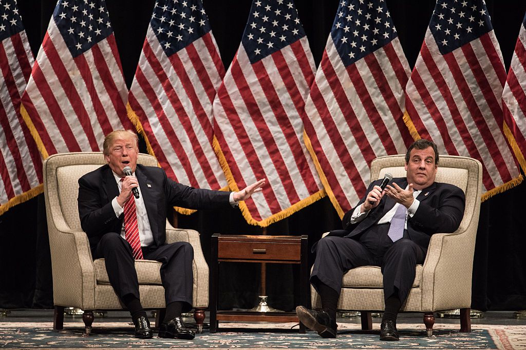 Donald Trump and Chris Christie.