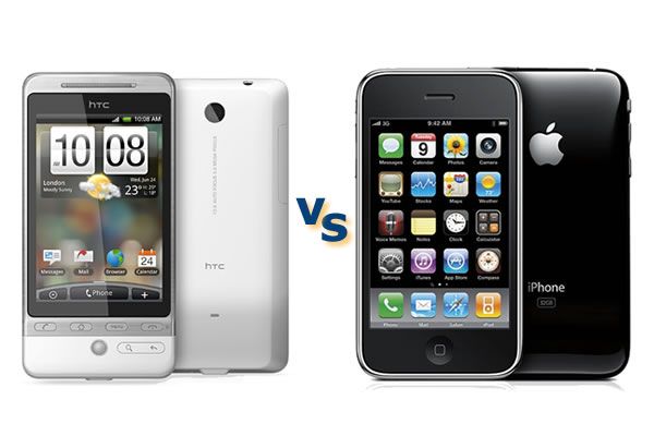 Apple iPhone 3GS vs HTC Hero