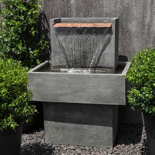 A modern style water feature