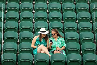 Empty seats in Wimbledon