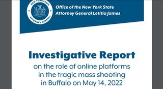Cover of NY AG report on social media
