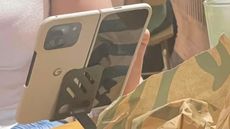 The Google Pixel 9 Fold spotted in a Starbucks in Taiwan