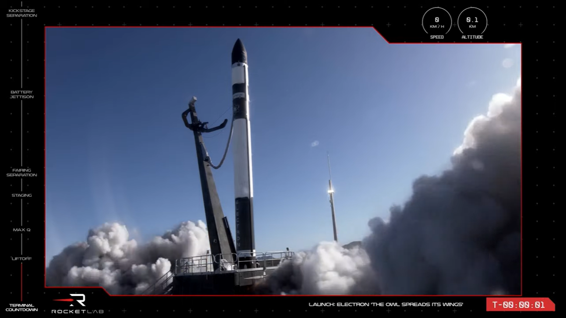 أطلق Rocket Lab صاروخ الإلكترون الثلاثين إلى الفضاء