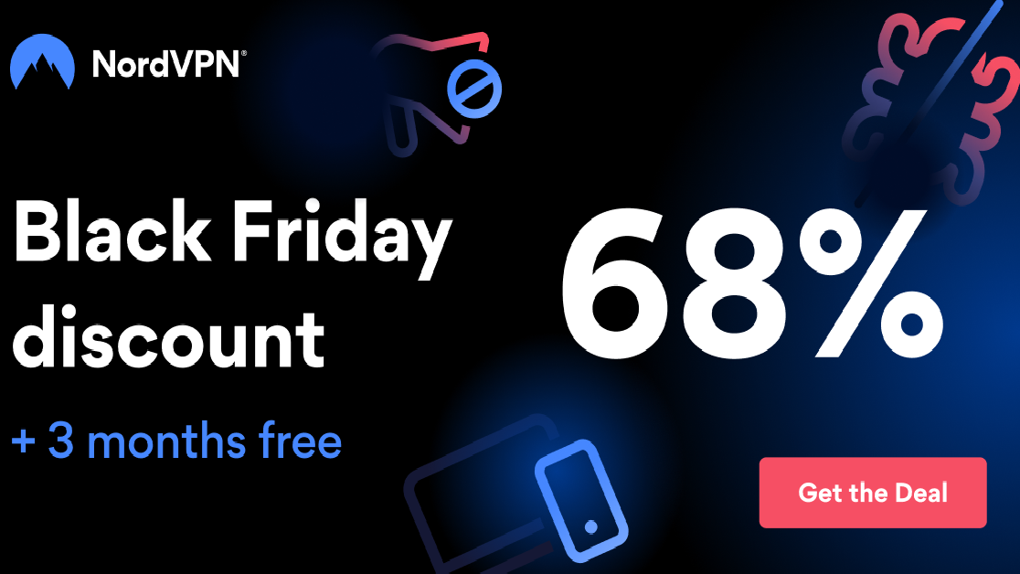 NordVPN&#039;s Black Friday campaign banner