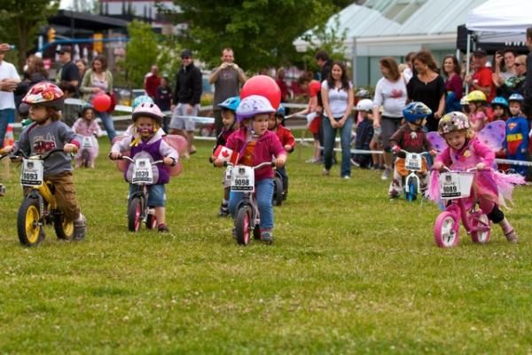 The kids have some fun at the BC Bike Race