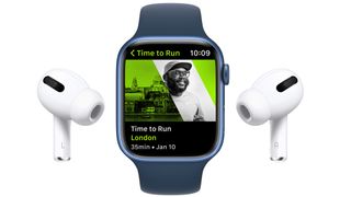 Apple Time to Run on an Apple Watch with Airpods