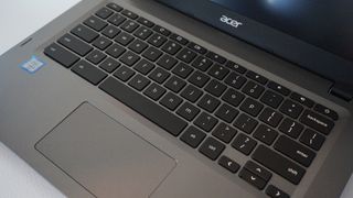 The Acer Chromebook 14 for Work's keyboard