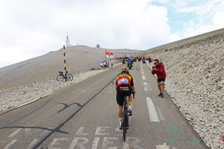 Wout van Aert soloes to the top of Mont Ventoux during his stage-winning effort at the 2021 Tour de France