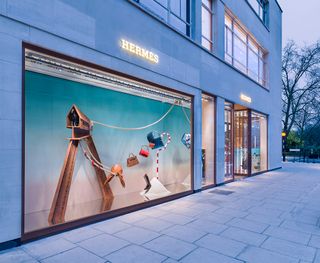 The store sits on the corner of Cadogan Place and Sloane Street