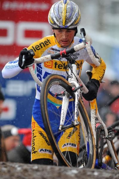 Kevin Pauwels (Telenet-Fidea) rode to third in Kalmthout