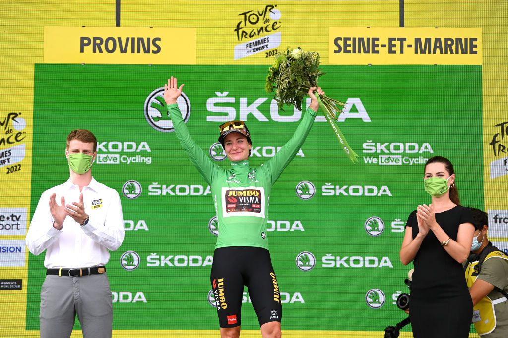 Marianne Vos also took the green points jersey