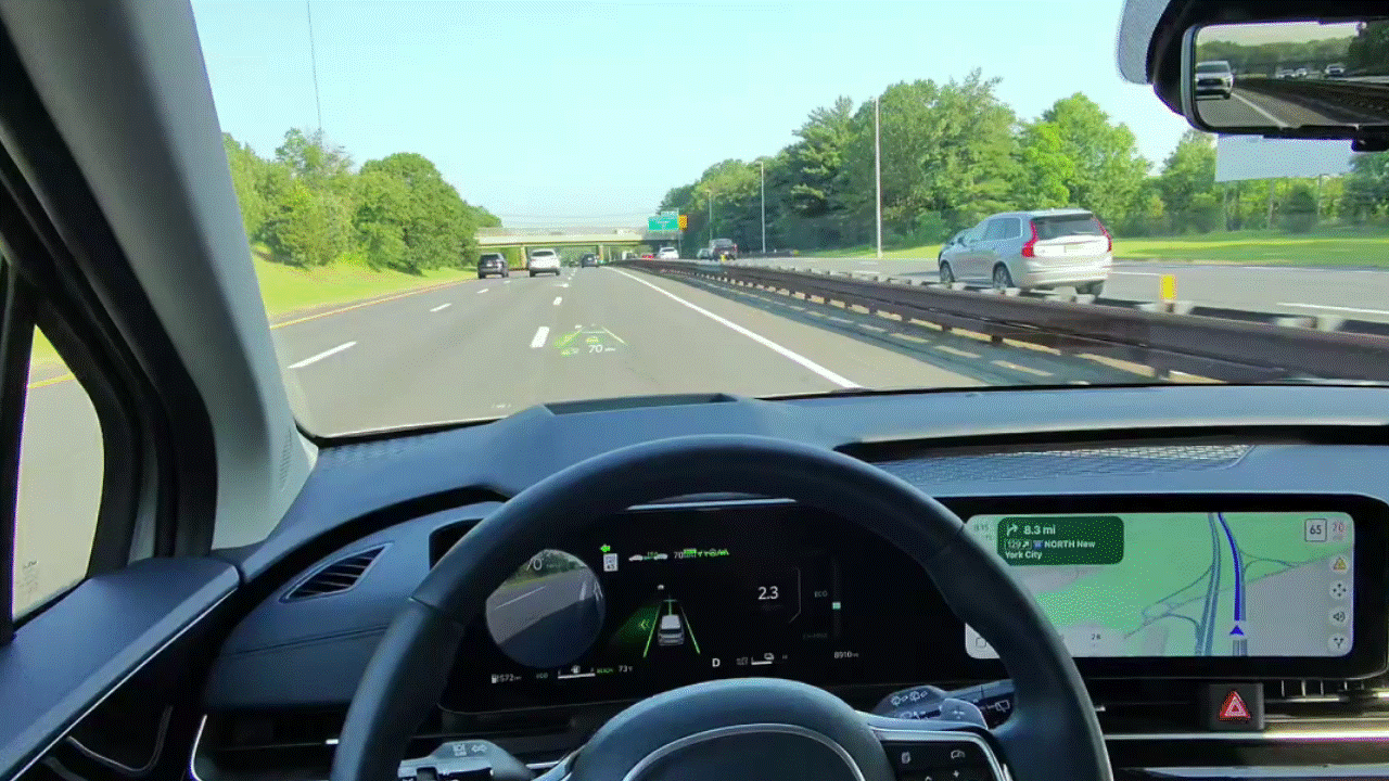2025 Kia Carnival adaptive cruise control with lane change assist.