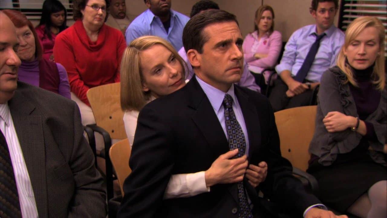 Amy Ryan and Steve Carell in The Office