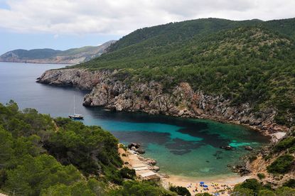 Cala d'en Serra, a bay in northern Ibiza.