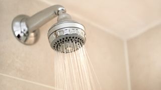showerhead with a pink background