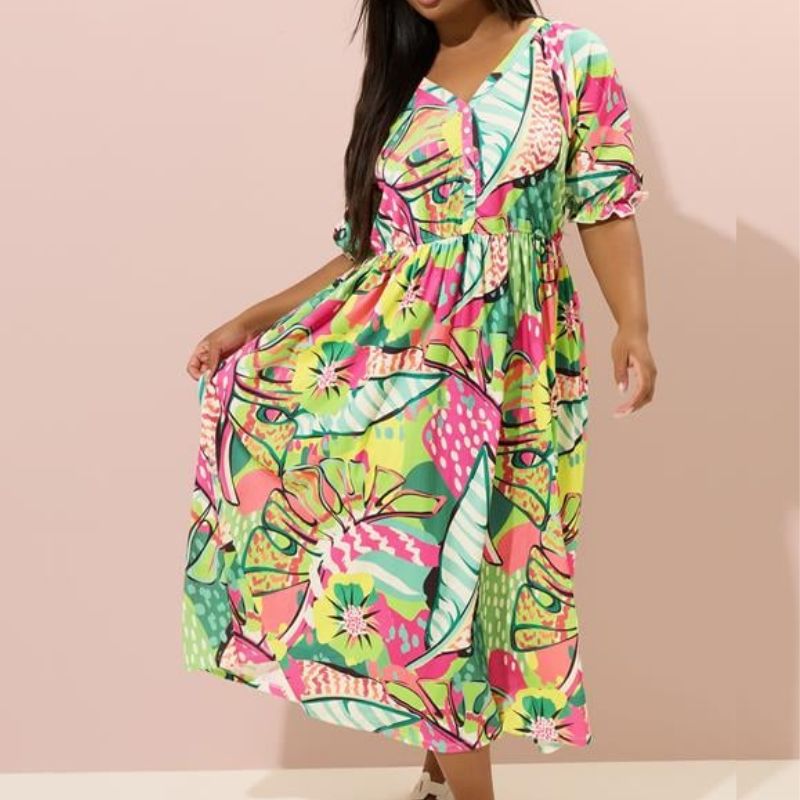 printed summer dress