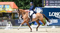 Phoebe Locke and Bellagio Declyange at Luhm&uuml;hlen Horse Trials in 2025.