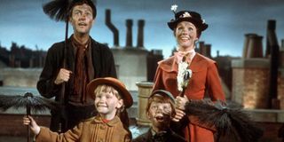 Dick Van Dyke, Julia Andrews, Karen Dotrice, and Matthew Garber in Mary Poppins