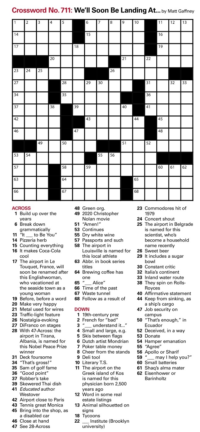 Puzzles: Interactive Crossword - Issue: May 12, 2023