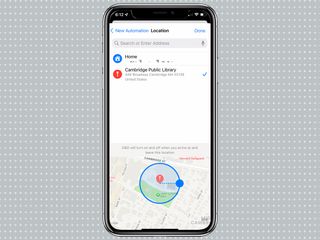 Set a location for focus mode in iOS 15