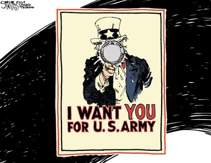 Editorial cartoon U.S. Army Cuts