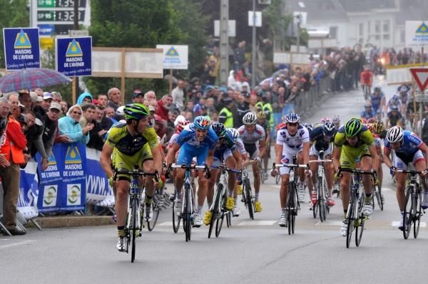 Delpech can feel the win coming in the Boucles de l'Aulne.